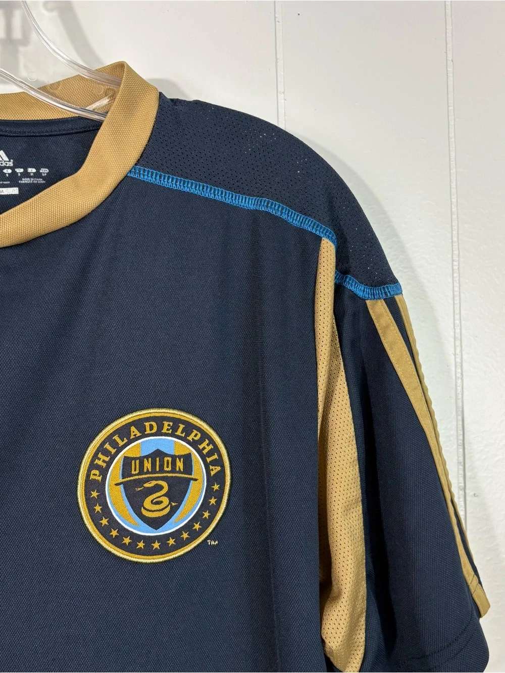 Adidas 2010 Philadelphia Union MLS Mens Climalite Soccer Jersey Small S Futbol